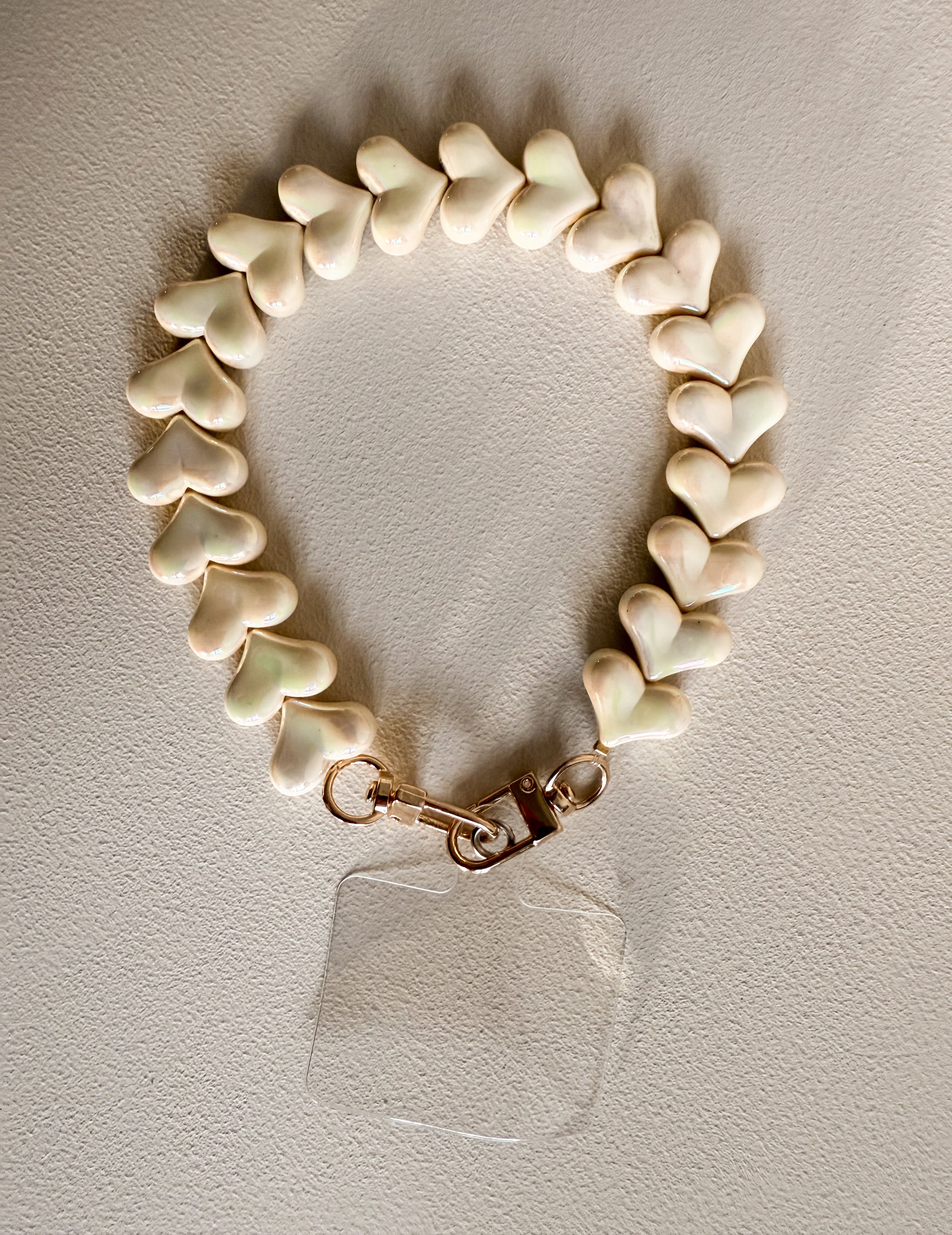 TELEFOONKOORD HEART | YELLOW