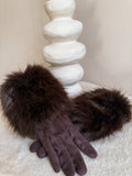 FLUFFY HANDSCHOEN | BRUIN