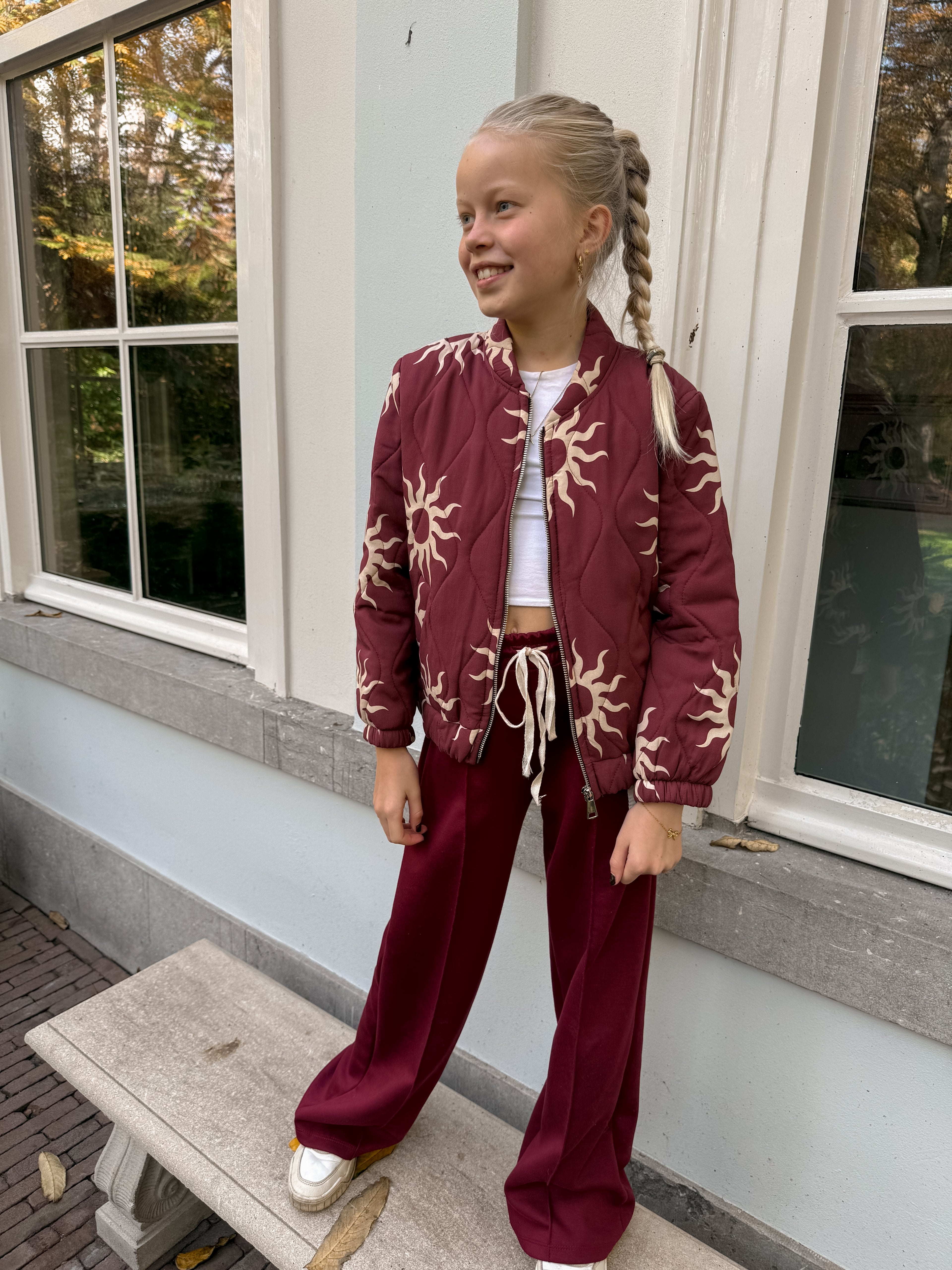 BOMBER JACKET (TWINNING) KIDS | BORDEAUX