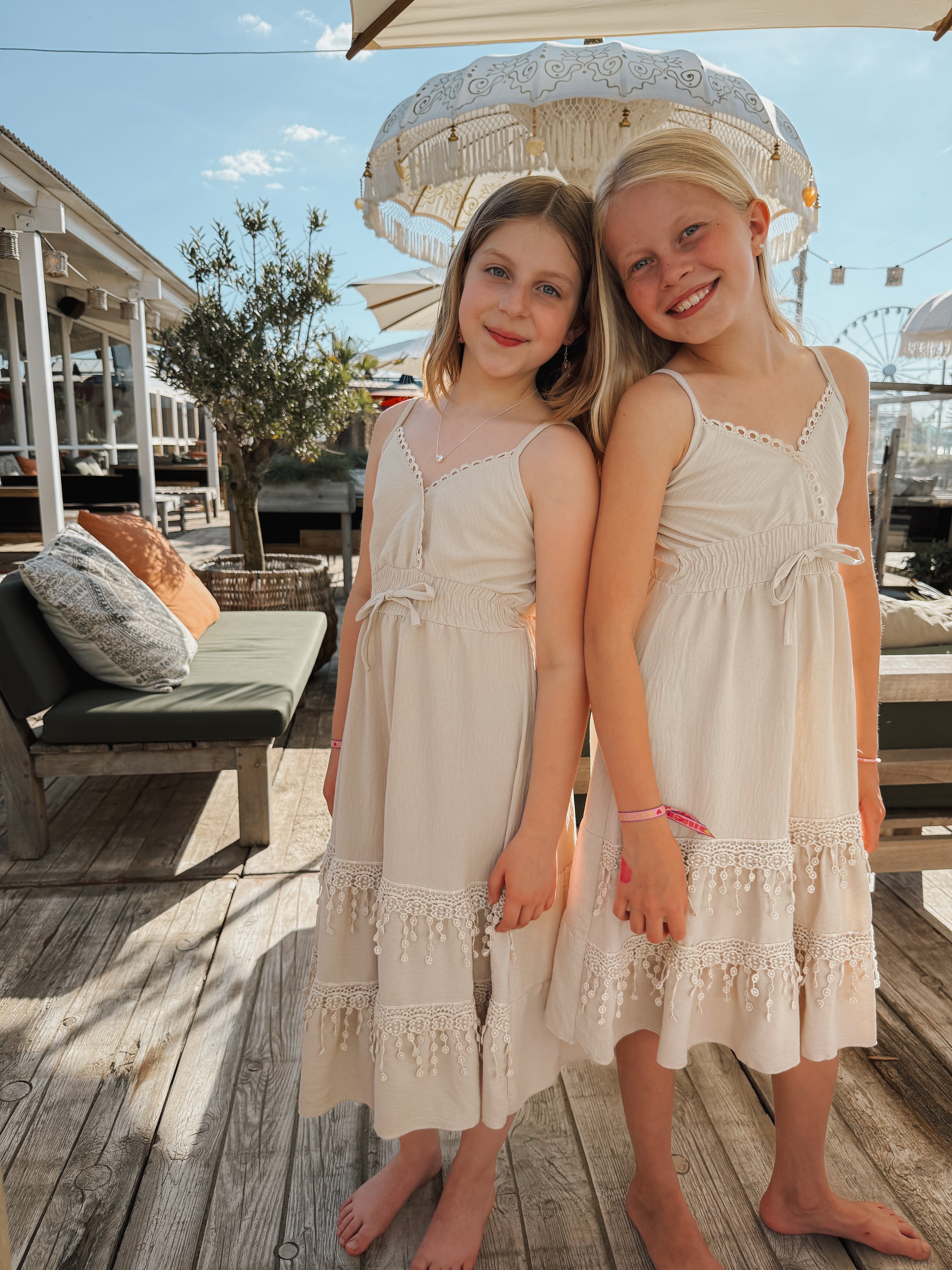 BOHO SUMMER DRESS | BEIGE