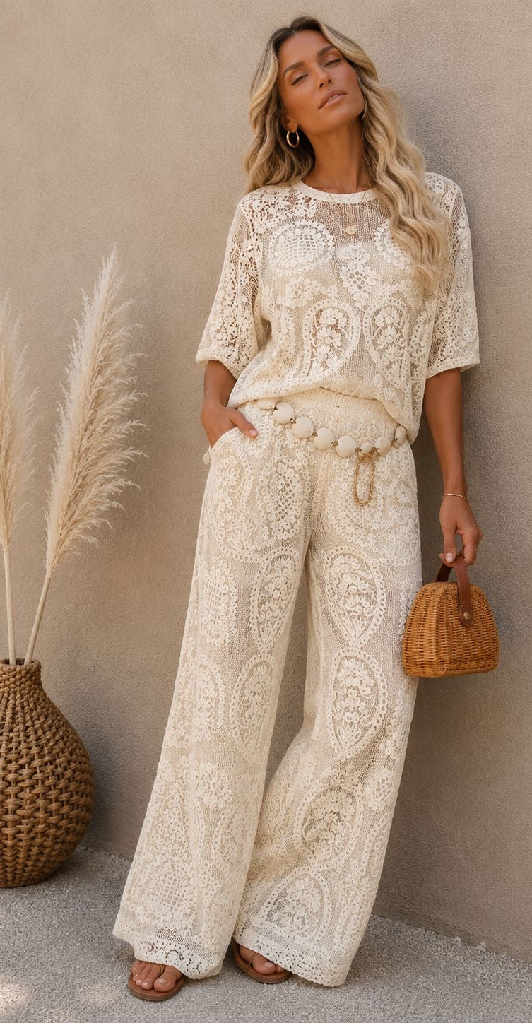 2PIECE SET LORI | ECRU