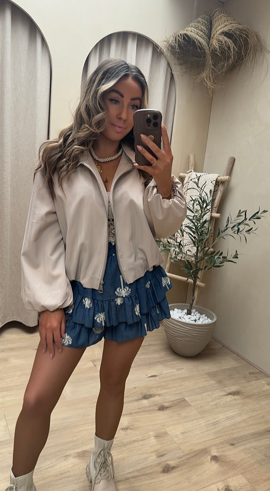 BALLOON JACKET BEIGE