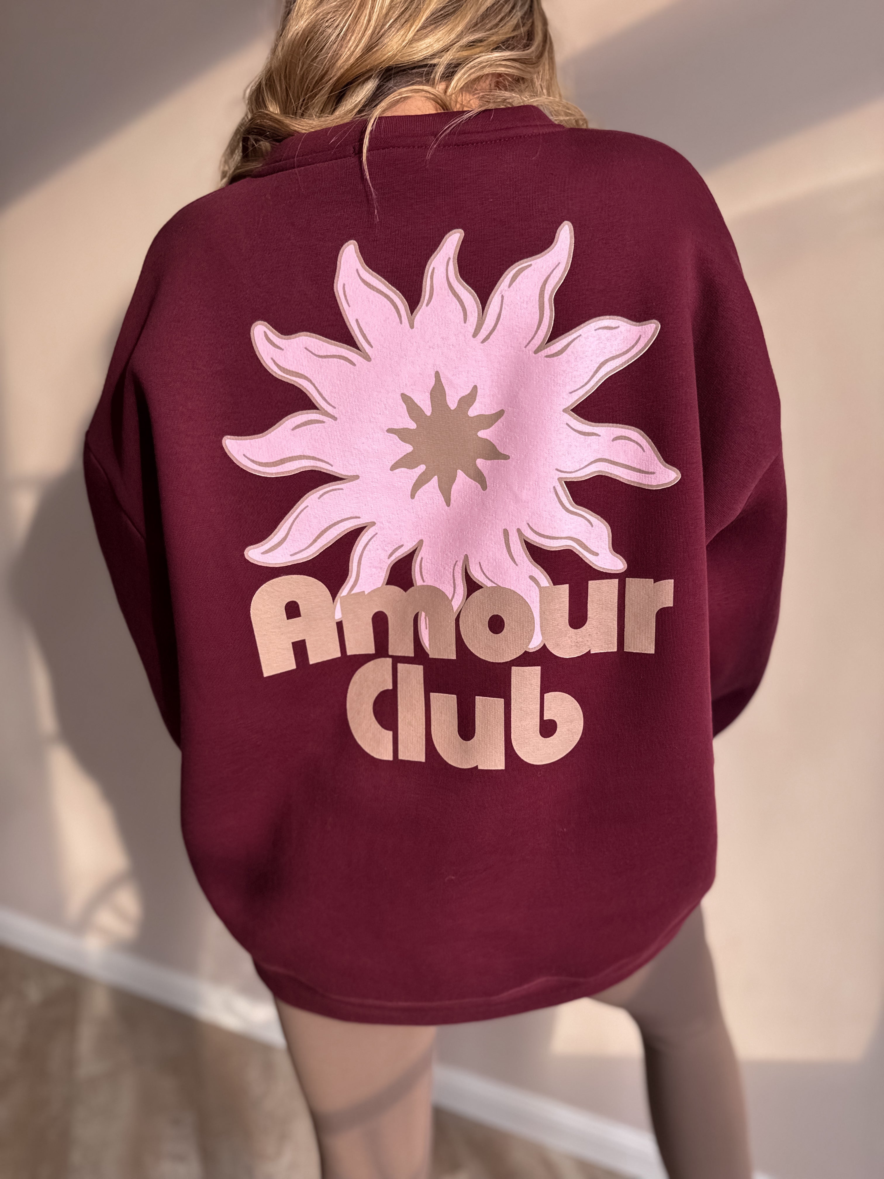 AMOUR SWEATER | BORDEAUX