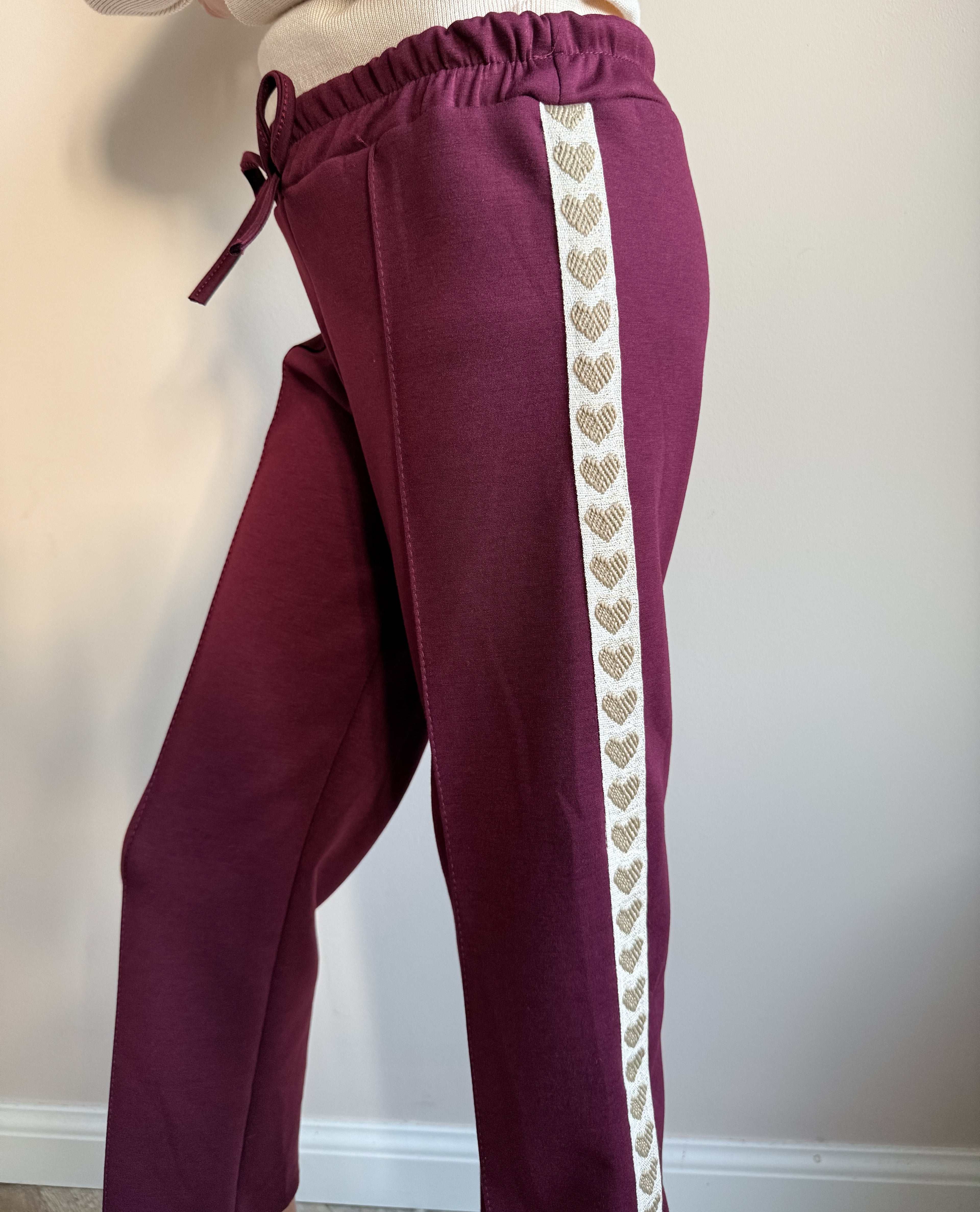 WIDE LEG PANTS | BORDEAUX