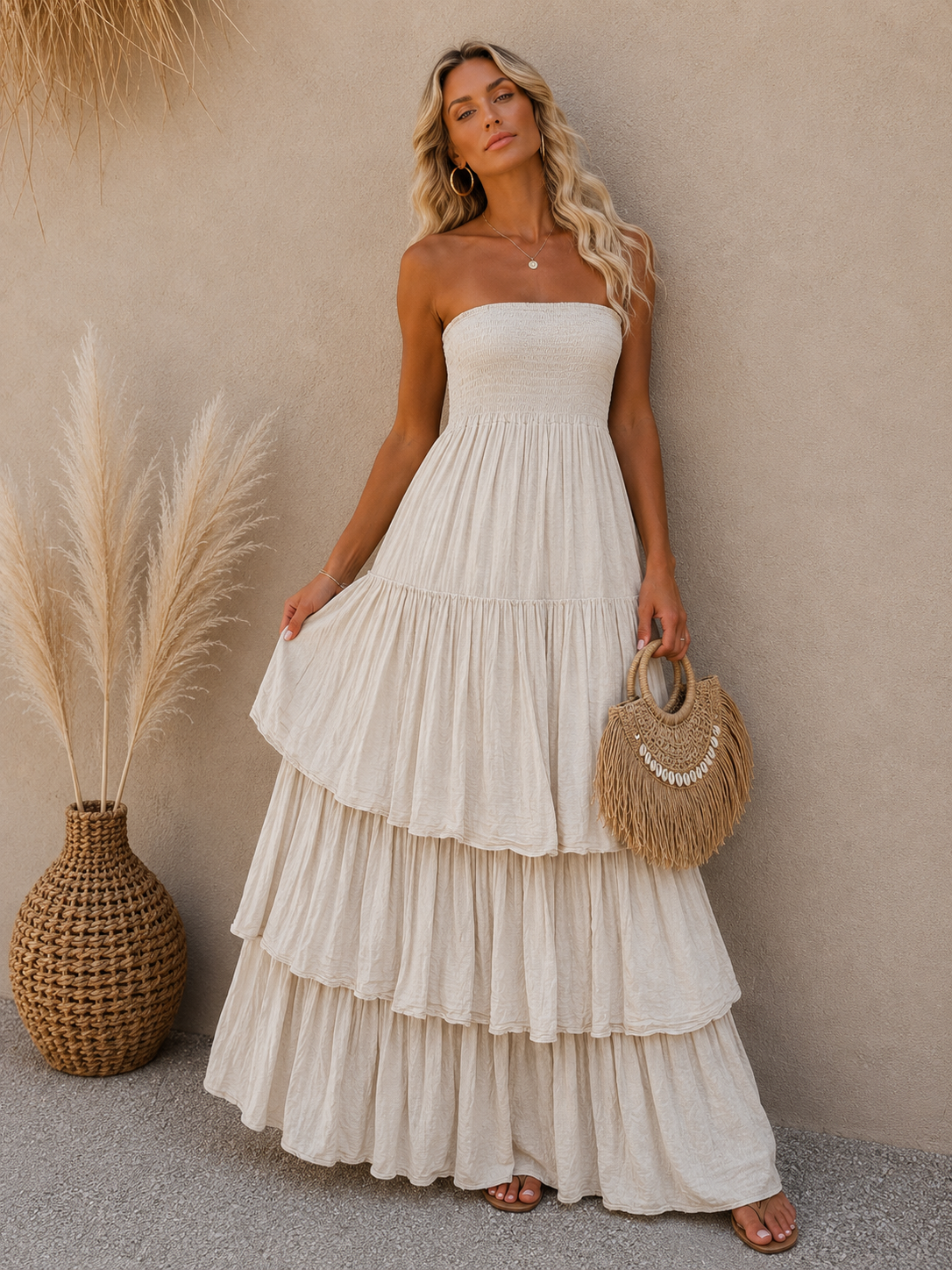 LAYER MAXI DRESS | SAND
