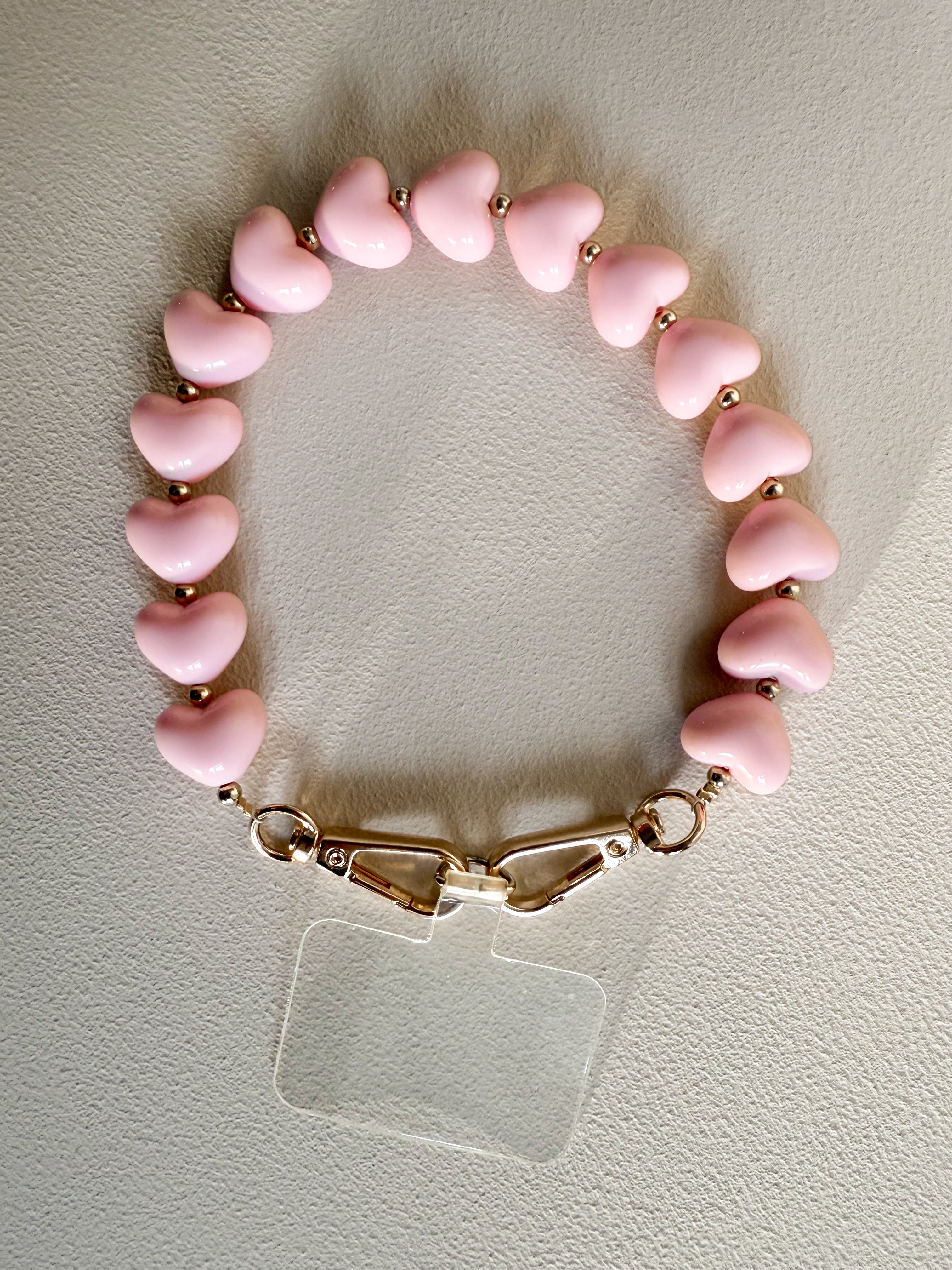 TELEFOONKOORD HEART | PINK