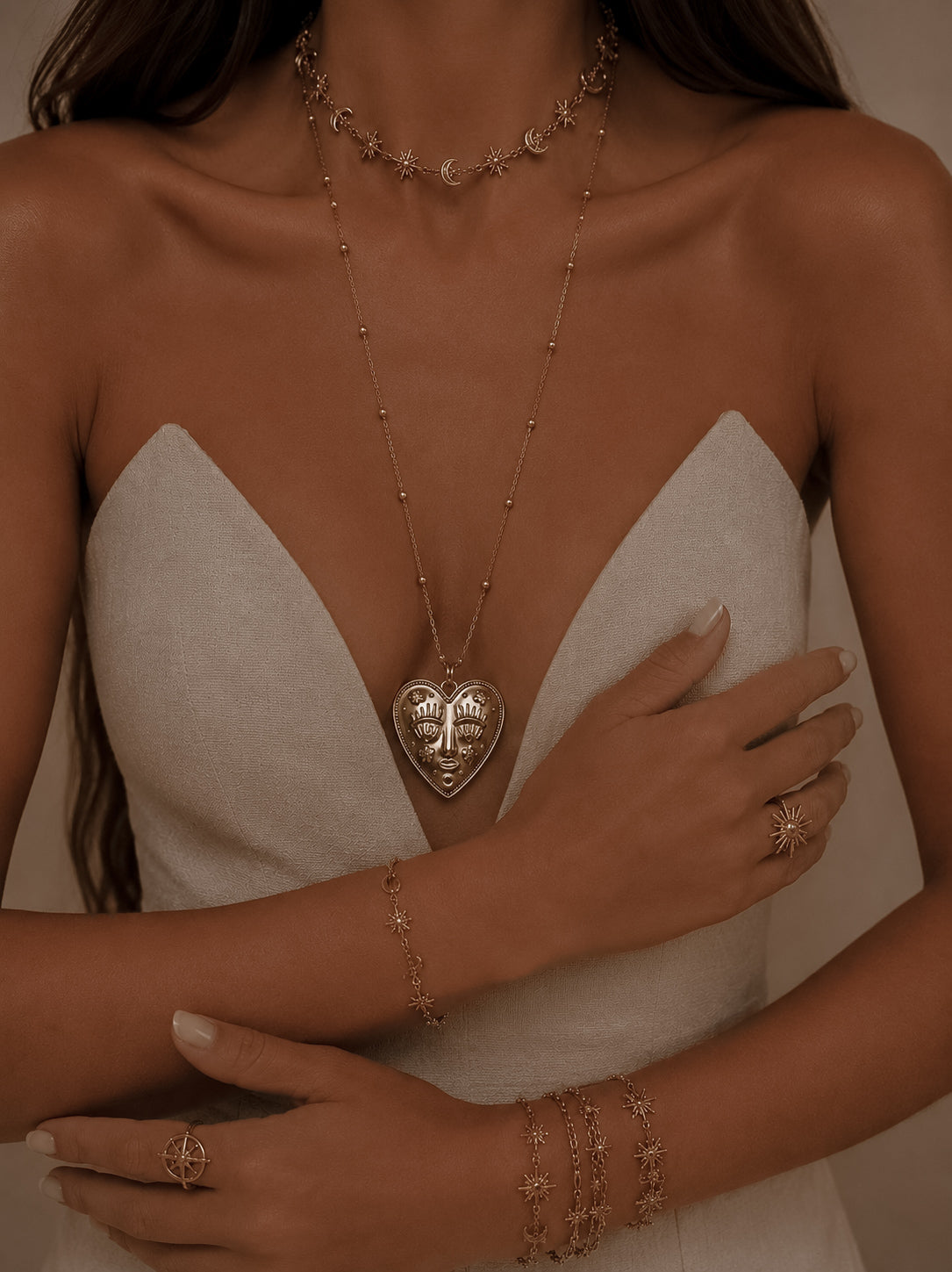 LANGE KETTING HART 02 | C'EST DANIE