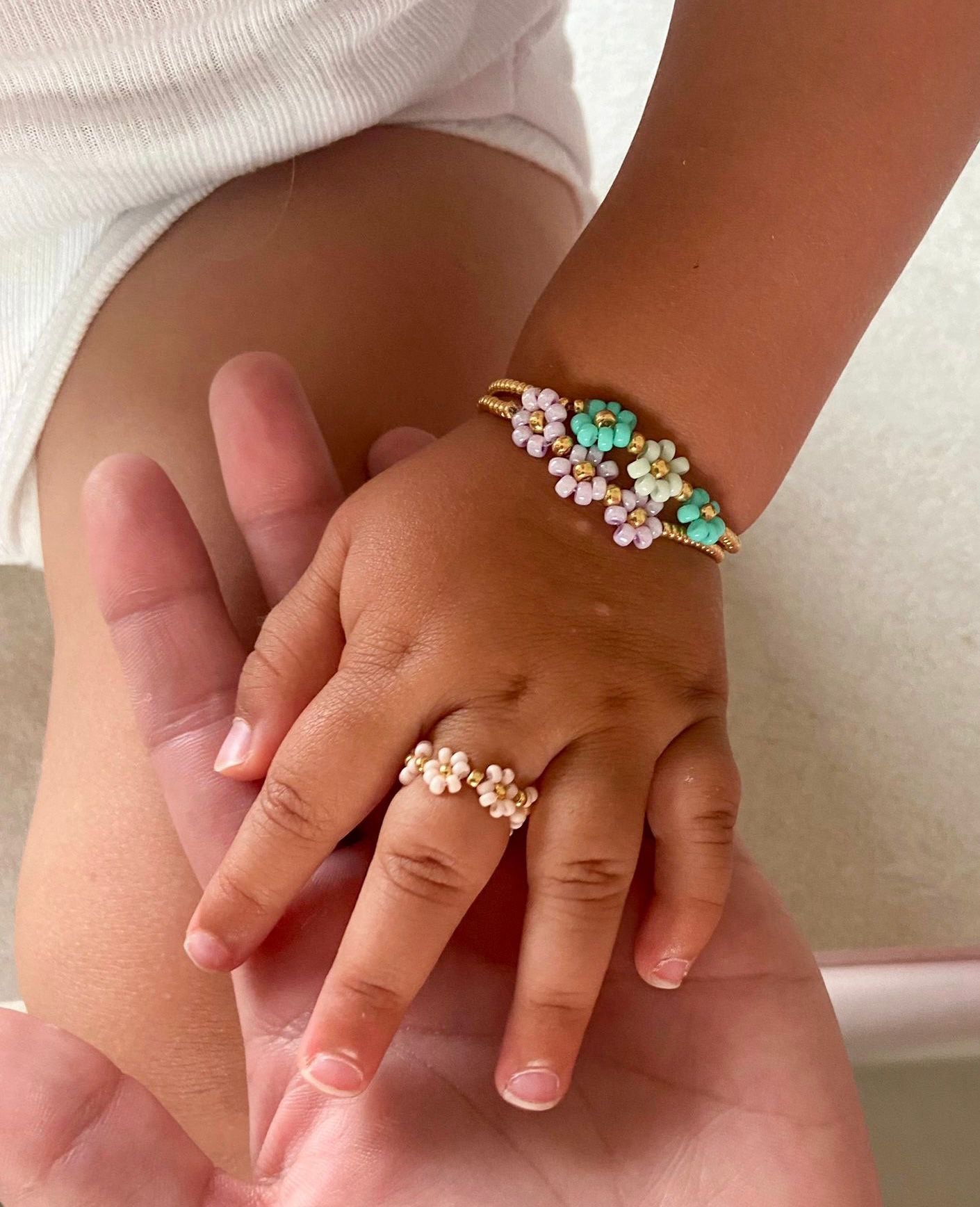 C’EST DANIE KINDERARMBAND | 3 FLOWERS