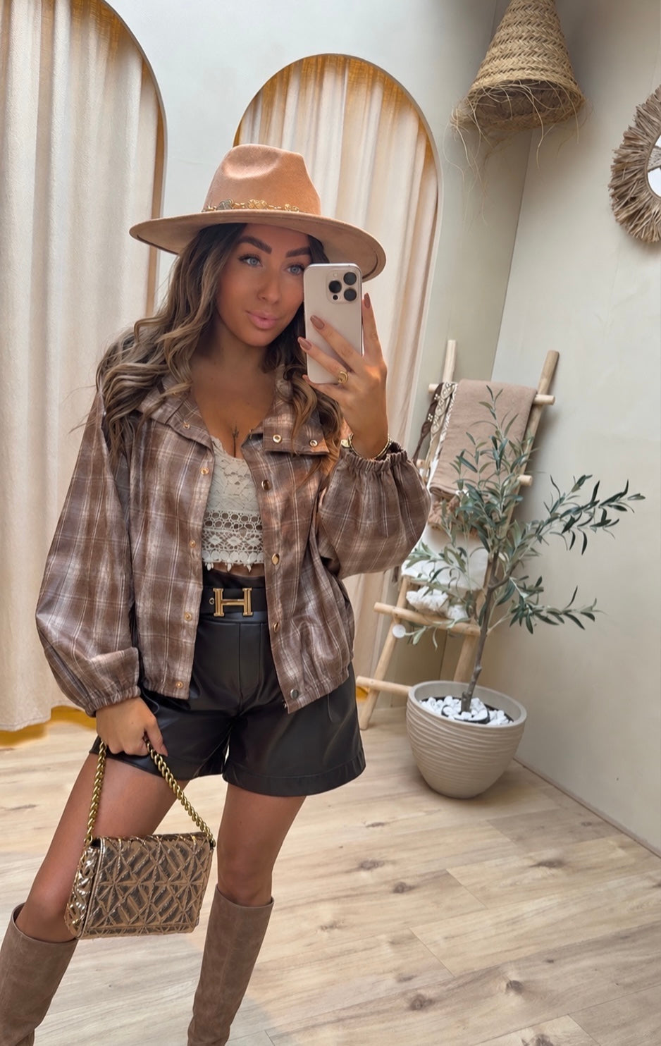 KIRA WESTERN JACKET | LIGHT BROWN