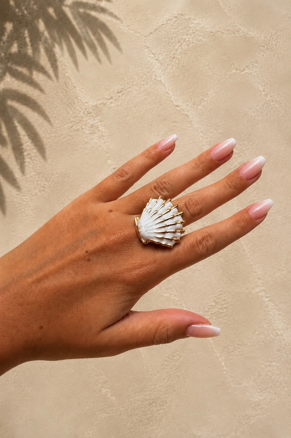 RING SCHELP | WIT
