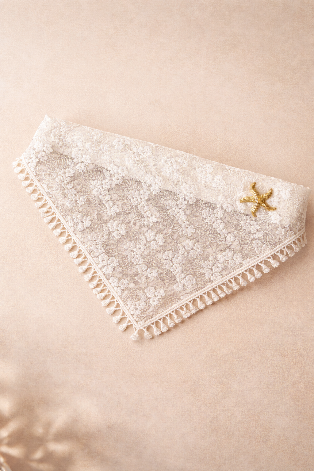 LACE SCARF BELT | ECRU