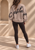 C’EST LA VIE SWEATER | TAUPE