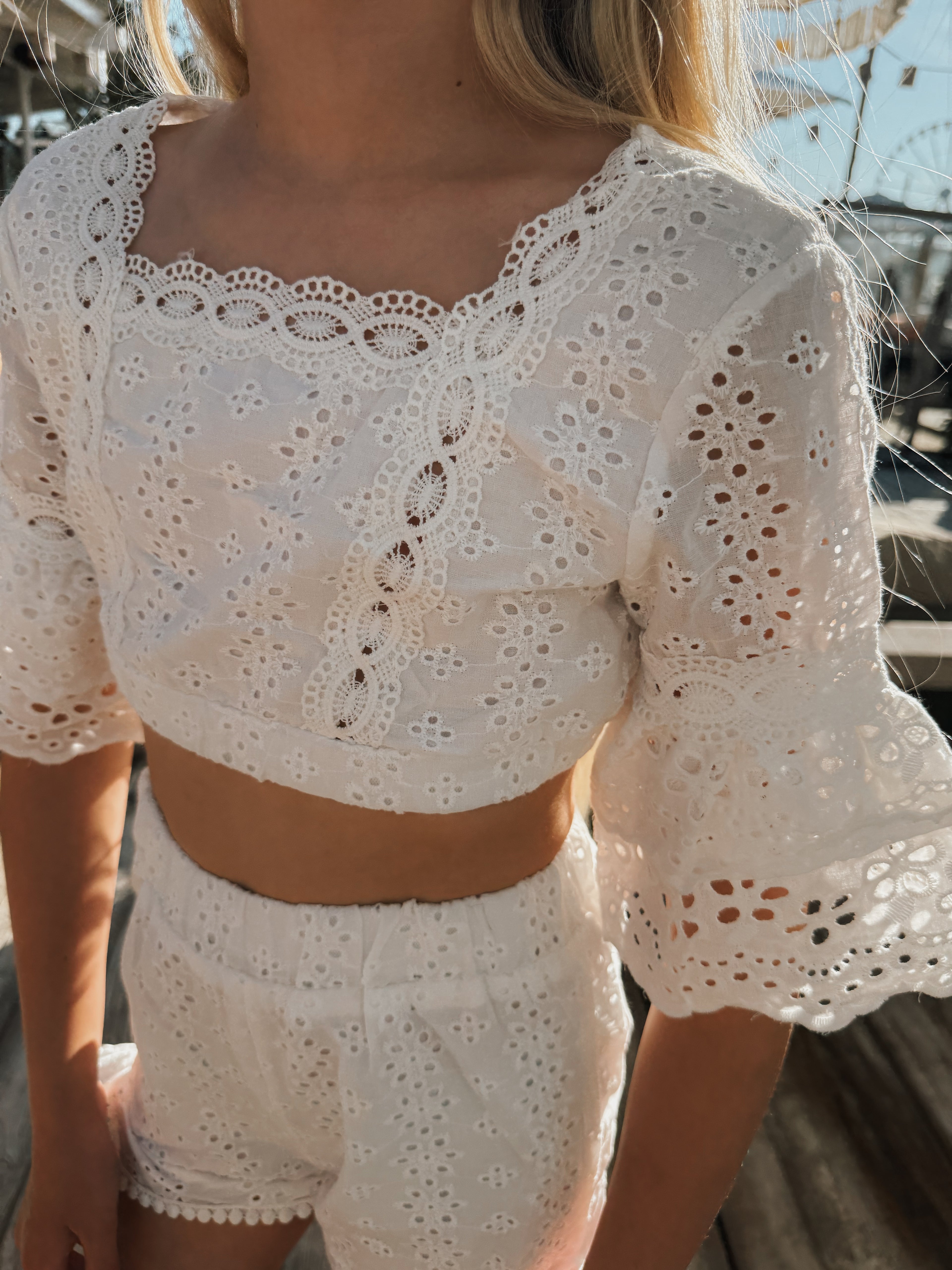 BRODERIE SET | WHITE