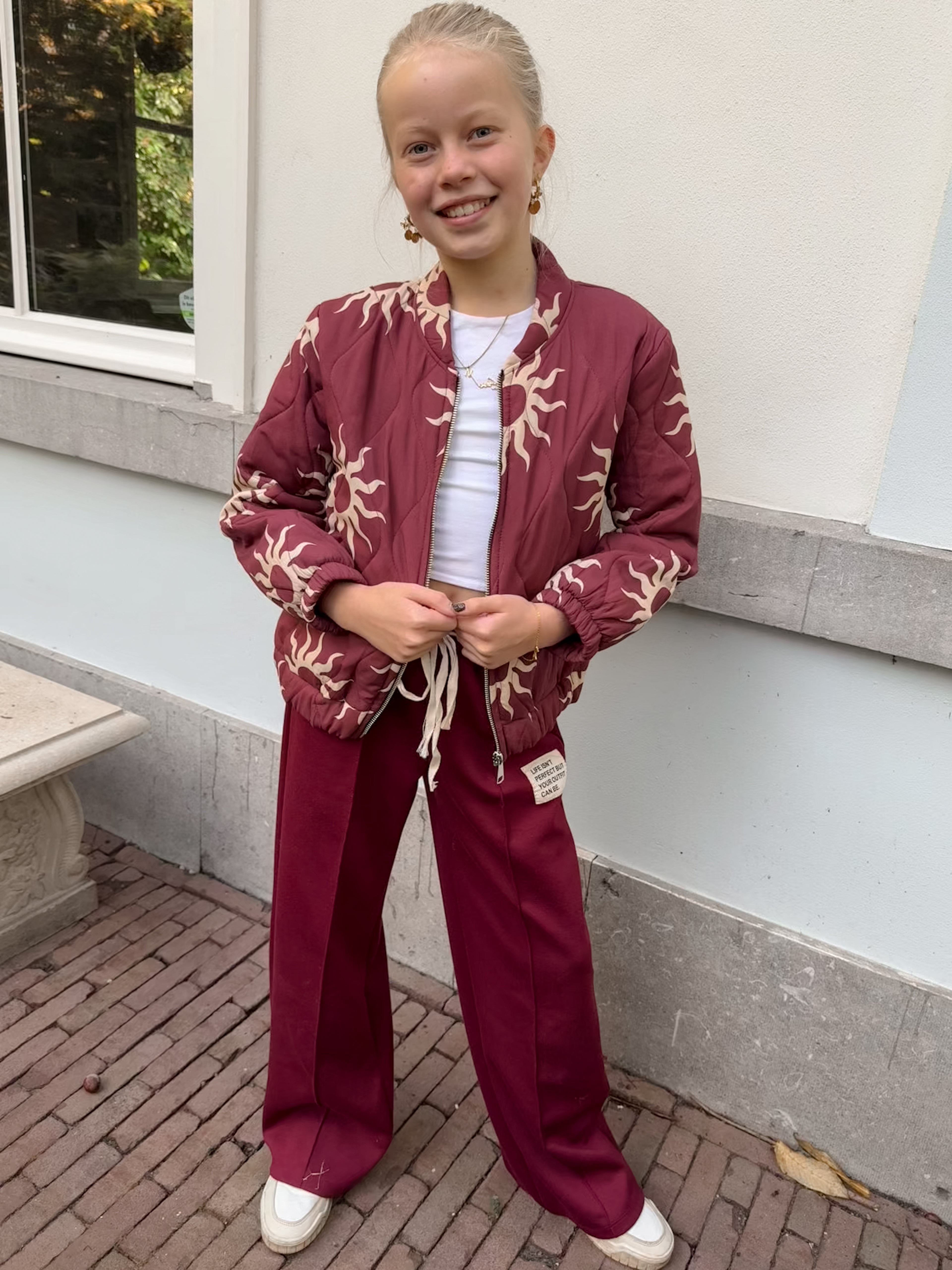 BOMBER JACKET (TWINNING) KIDS | BORDEAUX