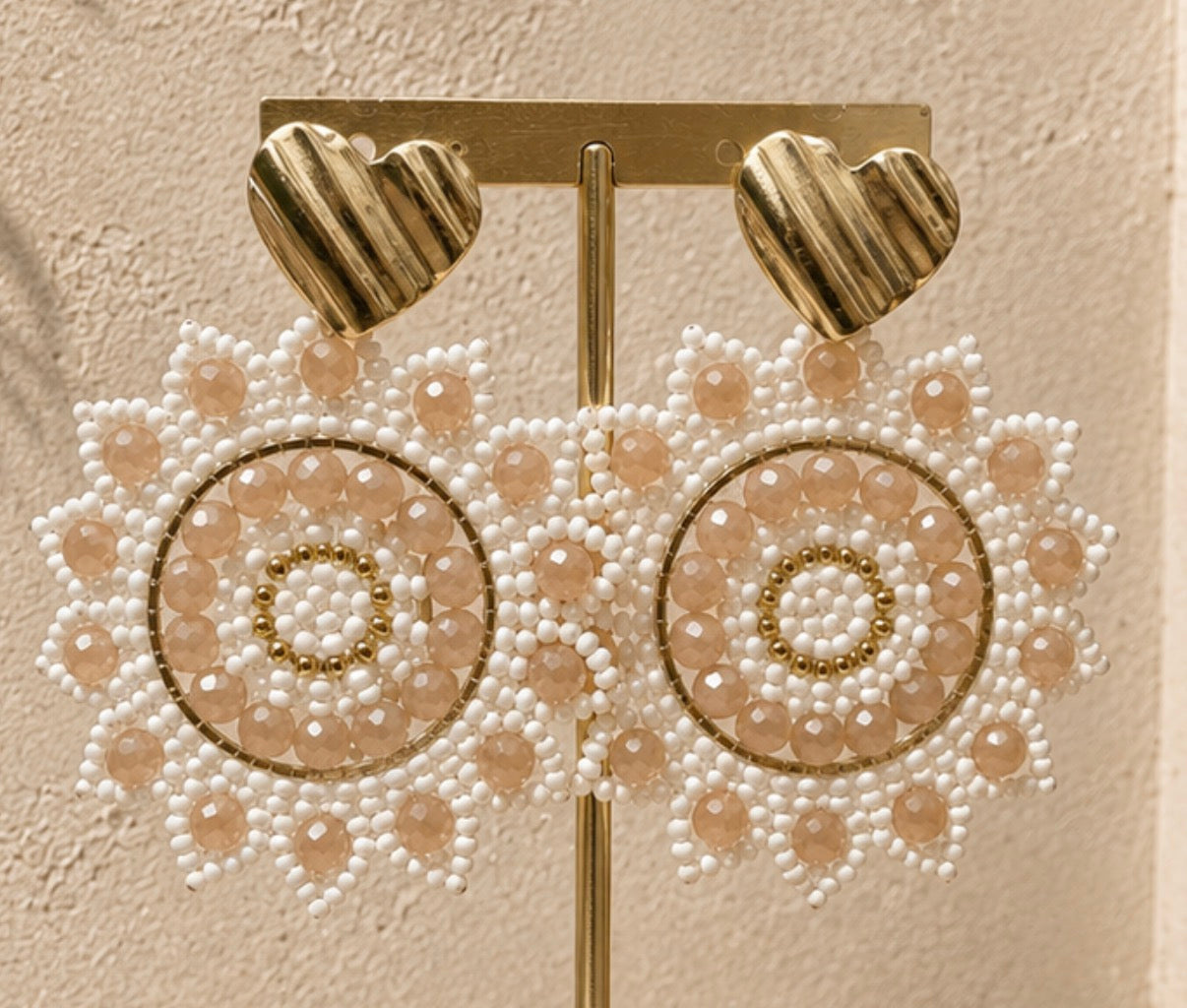 EARRING SUNFLOWER | WHITE