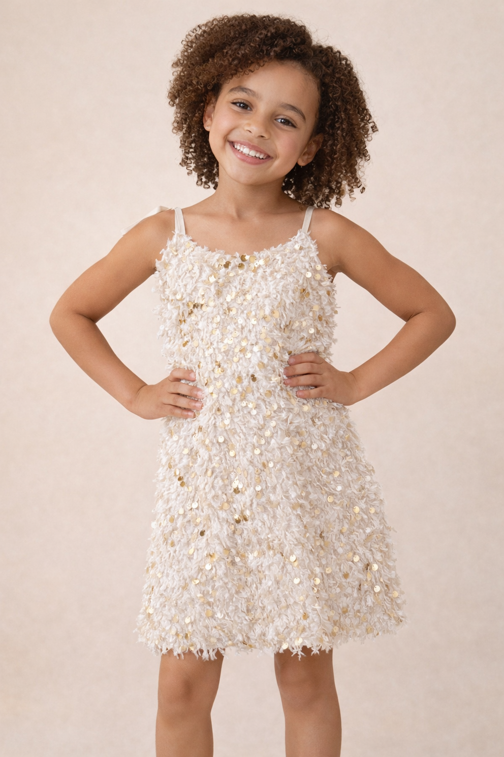 SEQUIN FEATHER DRESS