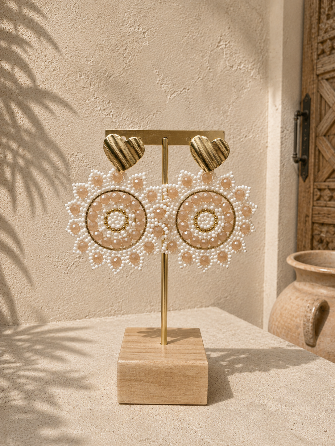 EARRING SUNFLOWER | WHITE