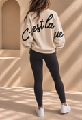 C’EST LA VIE SWEATER | BEIGE