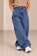 DENIM STUD JEANS | BLUE