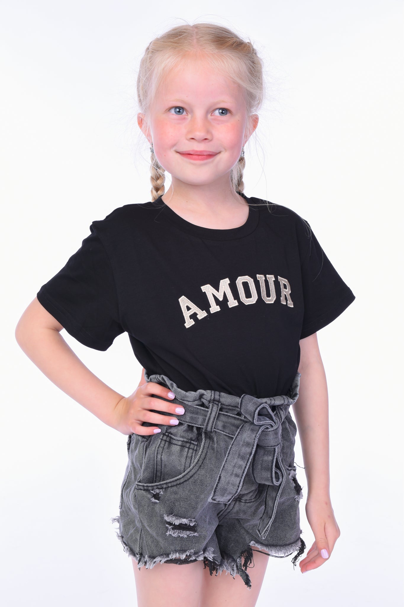 T-SHIRT AMOUR BLACK