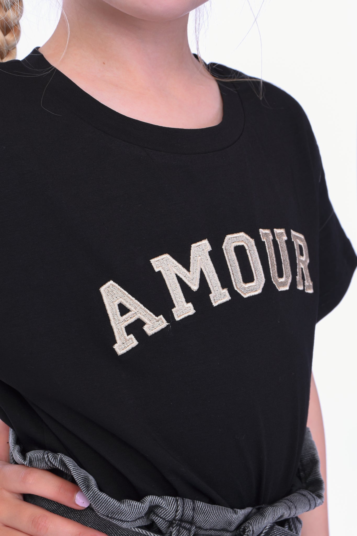 T-SHIRT AMOUR BLACK