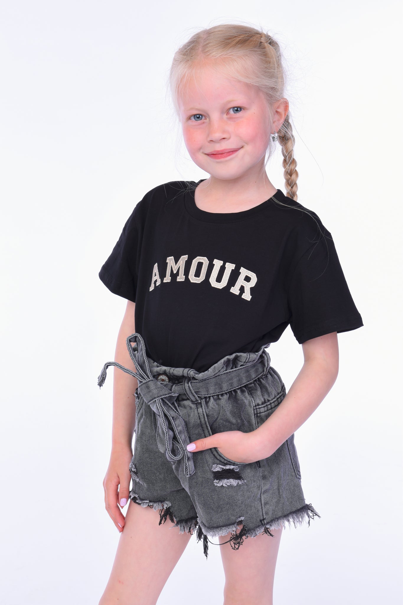 T-SHIRT AMOUR BLACK